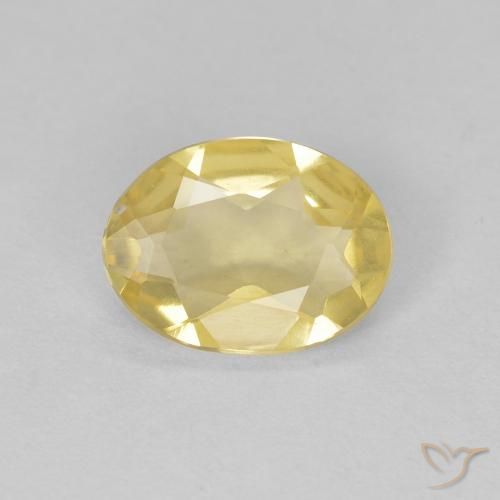 0.82ct Natural Light Gold Beryl, Oval, VVS