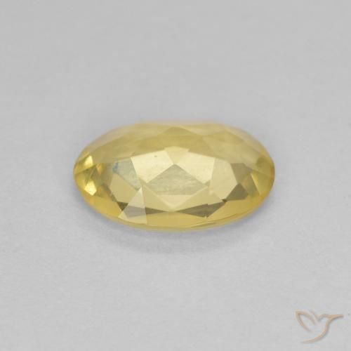 Beryl Gemstone in 8 x 6 mm (calibrated) Size for Sale, Beryl Stone in Light Gold Color