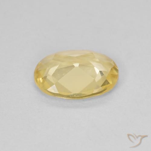Beryl Gemstone in 8 x 6 mm (calibrated) Size for Sale, Beryl Stone in Light Gold Color