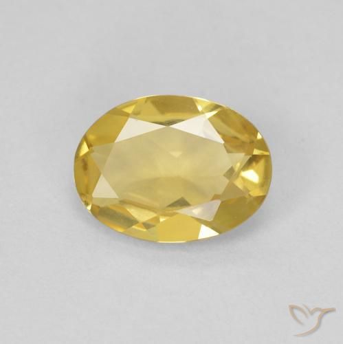 0.97ct Natural Light Golden-Yellow Beryl, Oval, VVS