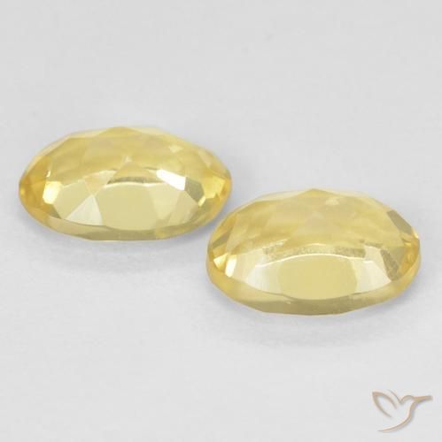 Beryl Gemstones in 7 x 5 mm (calibrated) Size for Sale, Beryl Stones in Light Gold Color