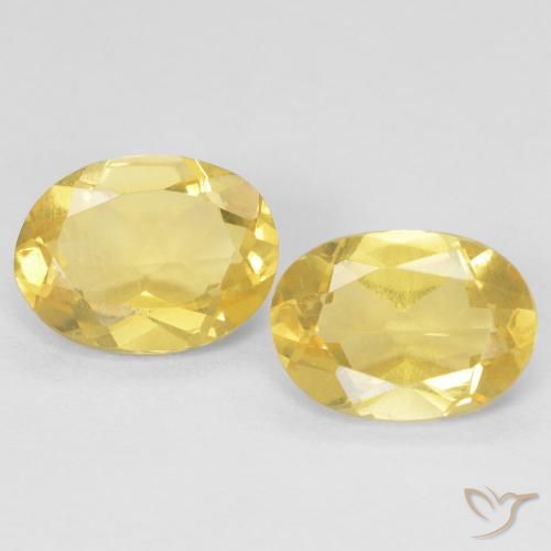 2.13 ctw Yellow Beryl Stones, Natural Beryl in Oval Facet Shape for Sale
