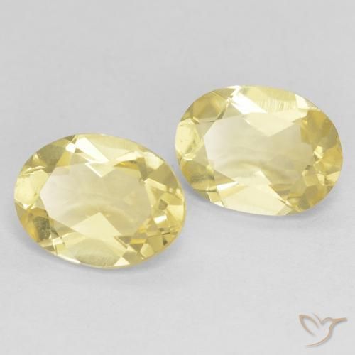 2.13 ctw Yellow Beryl Stones, Natural Beryl in Oval Facet Shape for Sale