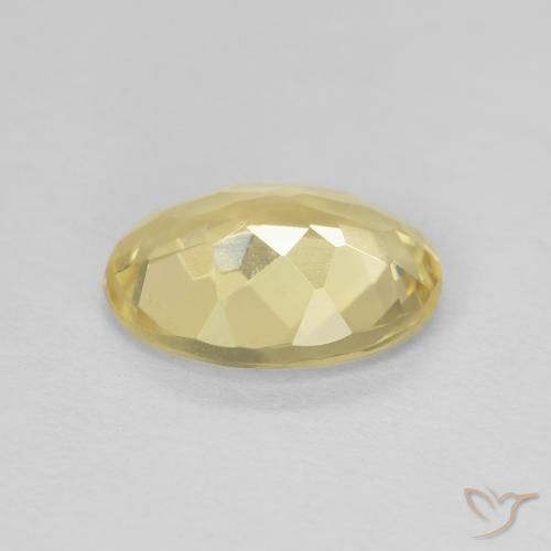Beryl Gemstone in 9 x 7 mm (calibrated) Size for Sale, Beryl Stone in Light Yellow Color