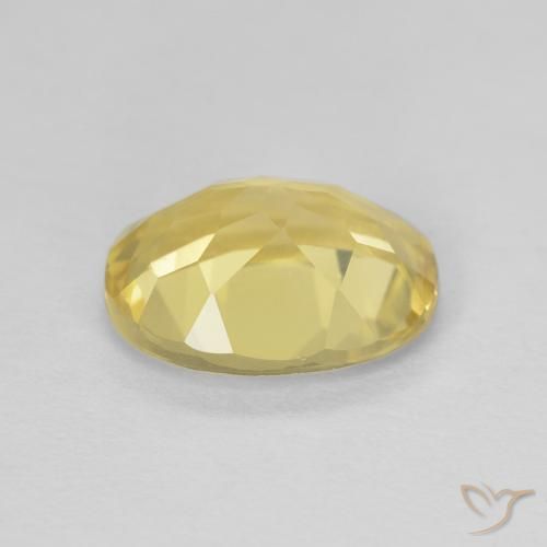 Beryl Gemstone in 9 x 7 mm (calibrated) Size for Sale, Beryl Stone in Light Gold Color