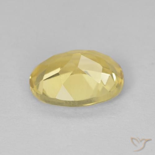 Beryl Gemstone in 9 x 7 mm (calibrated) Size for Sale, Beryl Stone in Light Gold Color