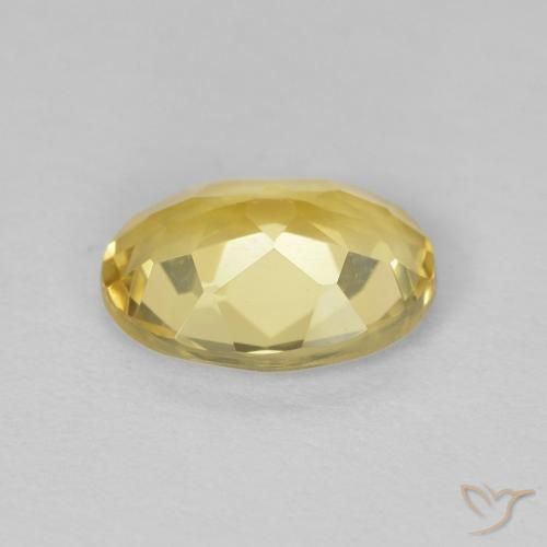 Beryl Gemstone in 9 x 7 mm (calibrated) Size for Sale, Beryl Stone in Light Yellow Color