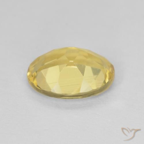 Beryl Gemstone in 9 x 7 mm (calibrated) Size for Sale, Beryl Stone in Light Yellow Color