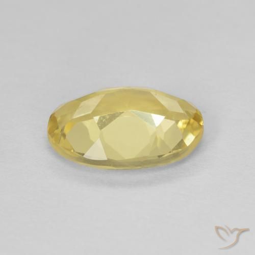 Beryl Gemstone in 9 x 7 mm (calibrated) Size for Sale, Beryl Stone in Light Yellow Color
