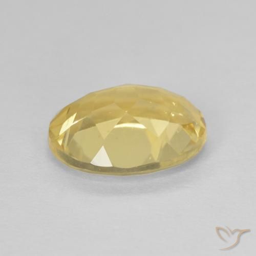 Beryl Gemstone in 9 x 7 mm (calibrated) Size for Sale, Beryl Stone in Light Yellow Color