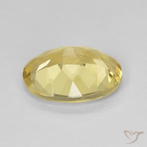 Beryl Gemstone in 10 x 8 mm (calibrated) Size for Sale, Beryl Stone in Light Earthy Yellow Color