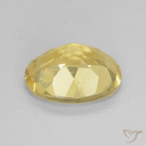 Beryl Gemstone in 10 x 8 mm (calibrated) Size for Sale, Beryl Stone in Light Yellow Color