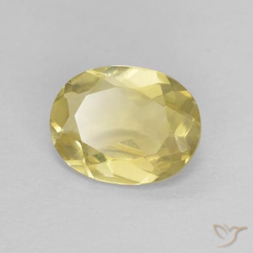 1.00ct Natural Golden Yellow Beryl, Oval, VVS