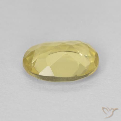 Beryl Gemstone in 8 x 6 mm (calibrated) Size for Sale, Beryl Stone in Golden Yellow Color