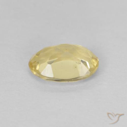 Beryl Gemstone in 7 x 5 mm (calibrated) Size for Sale, Beryl Stone in Light Yellow Color