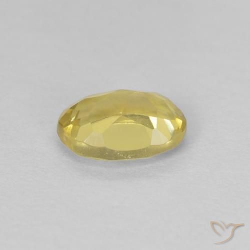 Beryl Gemstone in 6.5 x 4.8 mm Size for Sale, Beryl Stone in Medium Yellow Color