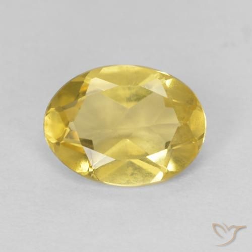 0.97ct Natural Light Yellow Beryl, Oval, VVS