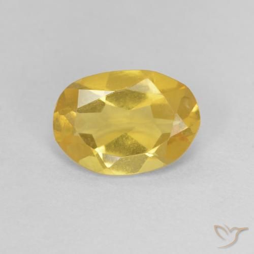 0.82ct Natural Honey Yellow Beryl, Oval, VVS-VS