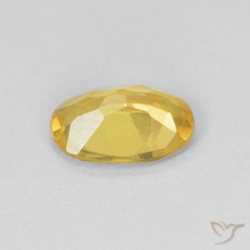 Beryl Gemstone in 7.9 x 5.6 mm Size for Sale, Beryl Stone in Honey Yellow Color
