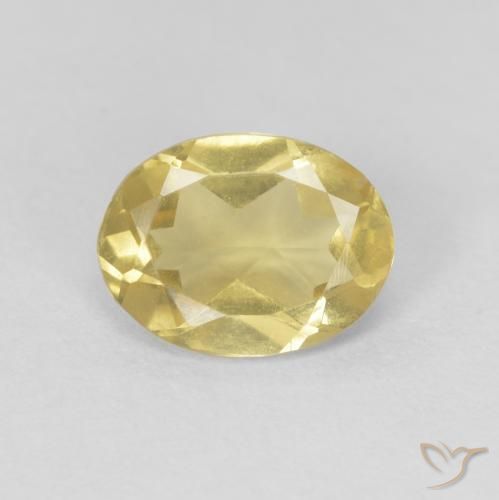 1.02ct Natural Light Golden-Yellow Beryl, Oval, VVS-VS