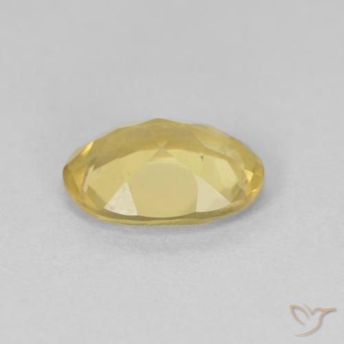 Beryl Gemstone in 8 x 6 mm (calibrated) Size for Sale, Beryl Stone in Light Golden-Yellow Color