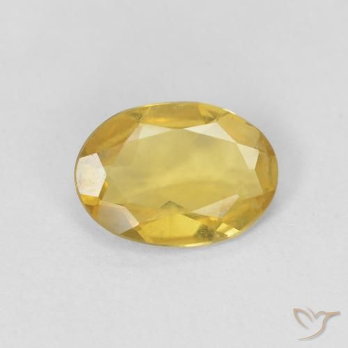 0.75ct Natural Yellowish Gold Beryl, Oval, VVS-VS