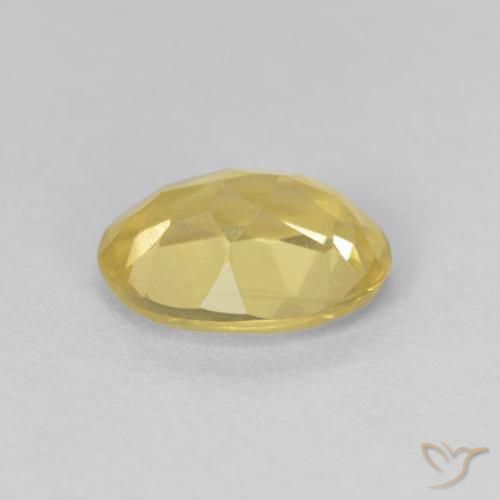 Beryl Gemstone in 8 x 6 mm (calibrated) Size for Sale, Beryl Stone in Medium Light-Yellow Color