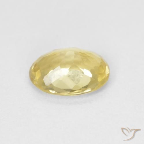 Beryl Gemstone in 7 x 5 mm (calibrated) Size for Sale, Beryl Stone in Light Earthy Yellow Color