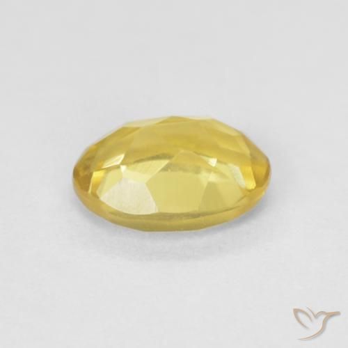 Beryl Gemstone in 7 x 5 mm (calibrated) Size for Sale, Beryl Stone in Medium Yellow Color