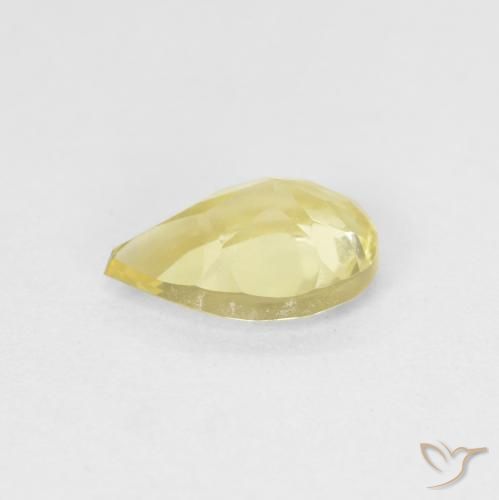 Beryl Gemstone in 7.8 x 5.3 mm Size for Sale, Beryl Stone in Light Earthy Yellow Color