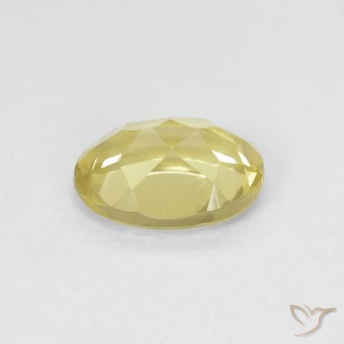 Beryl Gemstone in 8 x 6 mm (calibrated) Size for Sale, Beryl Stone in Light Yellow Color