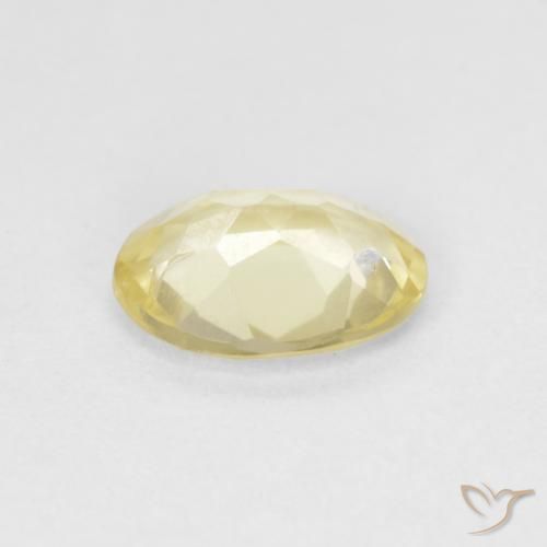 Beryl Gemstone in 8 x 6 mm (calibrated) Size for Sale, Beryl Stone in Light Yellow Color