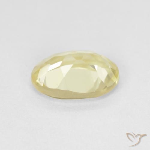 Beryl Gemstone in 8 x 6 mm (calibrated) Size for Sale, Beryl Stone in Very Light Dijon Yellow Color