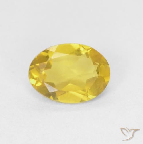 0.70ct Natural Honey Yellow Beryl, Oval, VVS-VS