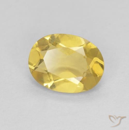 1.07ct Natural Light Yellow Beryl, Oval, VVS-VS