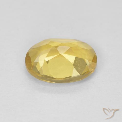 Beryl Gemstone in 8 x 6 mm (calibrated) Size for Sale, Beryl Stone in Light Yellow Color