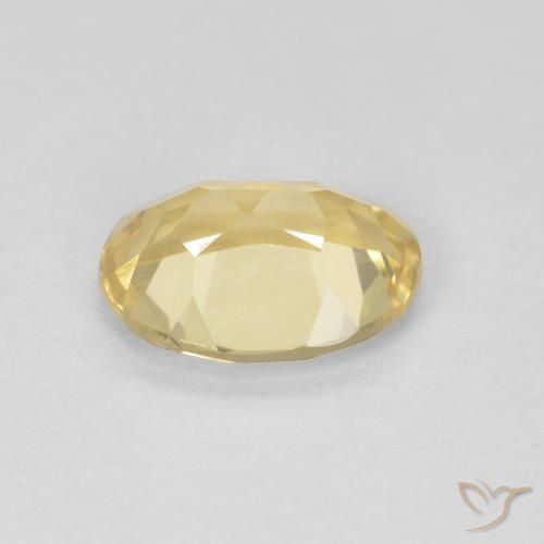 Beryl Gemstone in 8 x 6 mm (calibrated) Size for Sale, Beryl Stone in Light Gold Color
