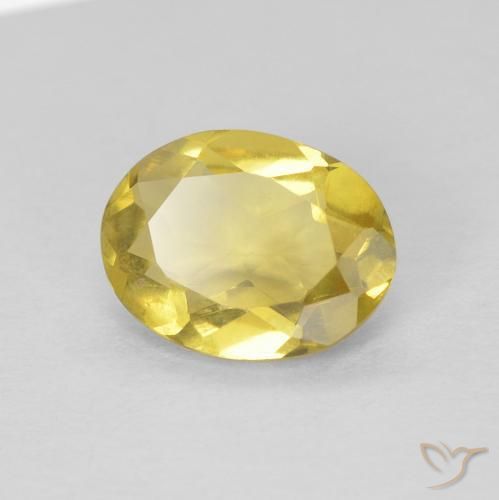 1.09ct Natural Light Golden-Yellow Beryl, Oval, VVS-VS