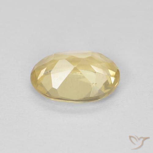 Beryl Gemstone in 8 x 6 mm (calibrated) Size for Sale, Beryl Stone in Light Gold Color