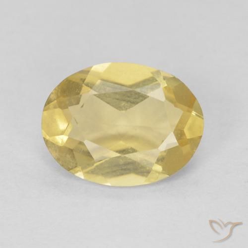1.05ct Natural Light Golden-Yellow Beryl, Oval, VVS-VS