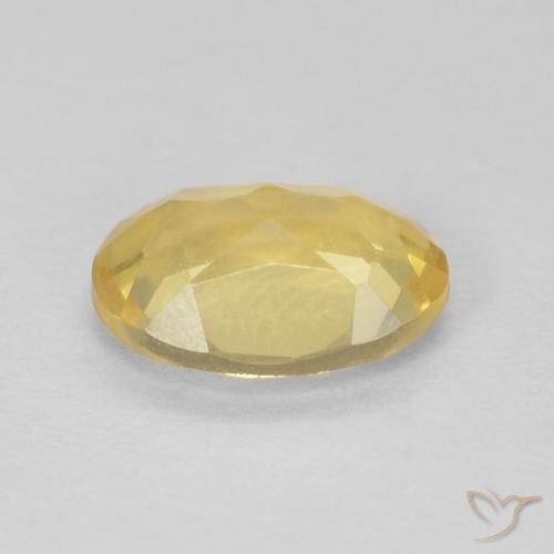 Beryl Gemstone in 8 x 6 mm (calibrated) Size for Sale, Beryl Stone in Light Golden-Yellow Color