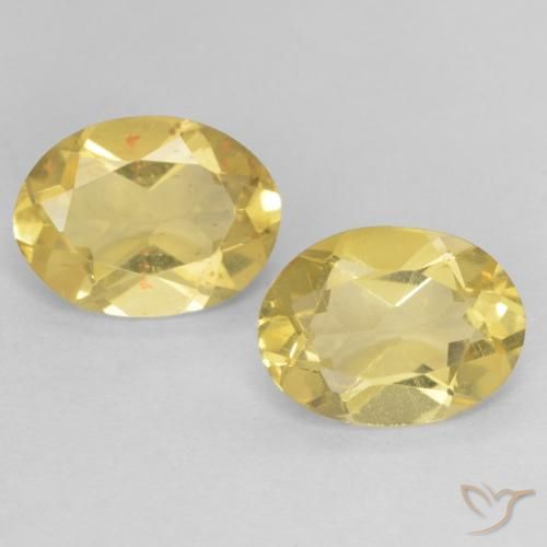 2.04 ct Yellow Beryl, 8.1 x 6.1 mm Oval Cut From Madagascar, Photo A