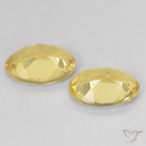 Beryl Gemstones in 8 x 6 mm (calibrated) Size for Sale, Beryl Stones in Light Yellow Color