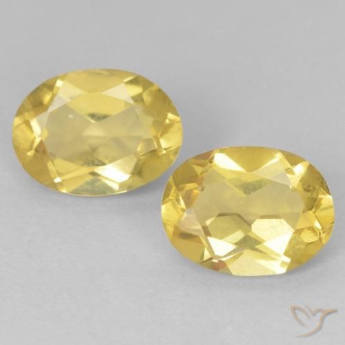 2.20ctw Natural Light Yellow Beryl, Oval, VVS-VS