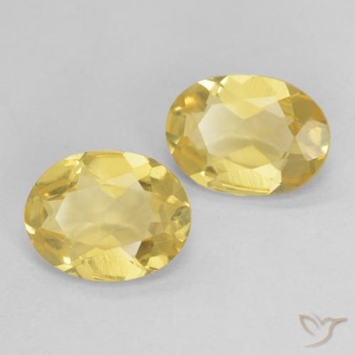 2.00 ctw Yellow Beryl Stones, Natural Beryl in Oval Facet Shape for Sale