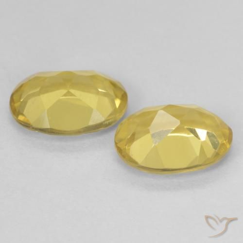 Beryl Gemstones in 8 x 6 mm (calibrated) Size for Sale, Beryl Stones in Light Yellow Color