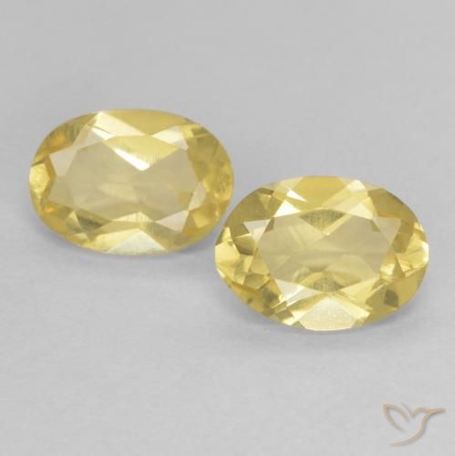 1.26ctw Natural Light Yellow Beryl, Oval, VVS-VS