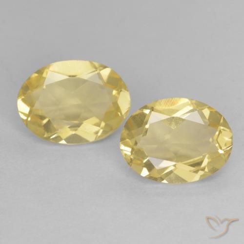 2.19ctw Natural Light Yellow Beryl, Oval, VVS-VS