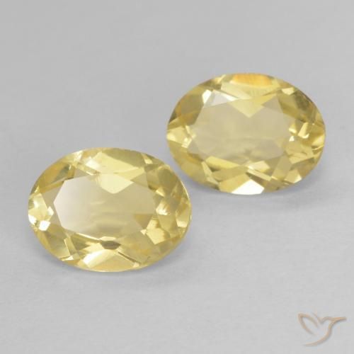 2.19 ctw Yellow Beryl Stones, Natural Beryl in Oval Facet Shape for Sale