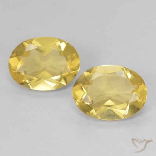 2.35 ct Yellow Beryl, 8.2 x 6.2 mm Oval Cut From Madagascar, Photo A